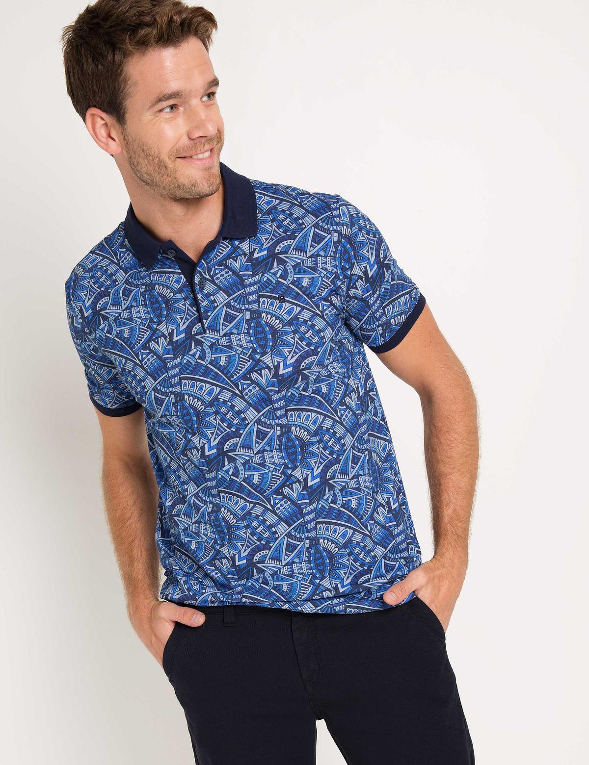 Lacivert Slim Fit Polo Yaka T-Shirt