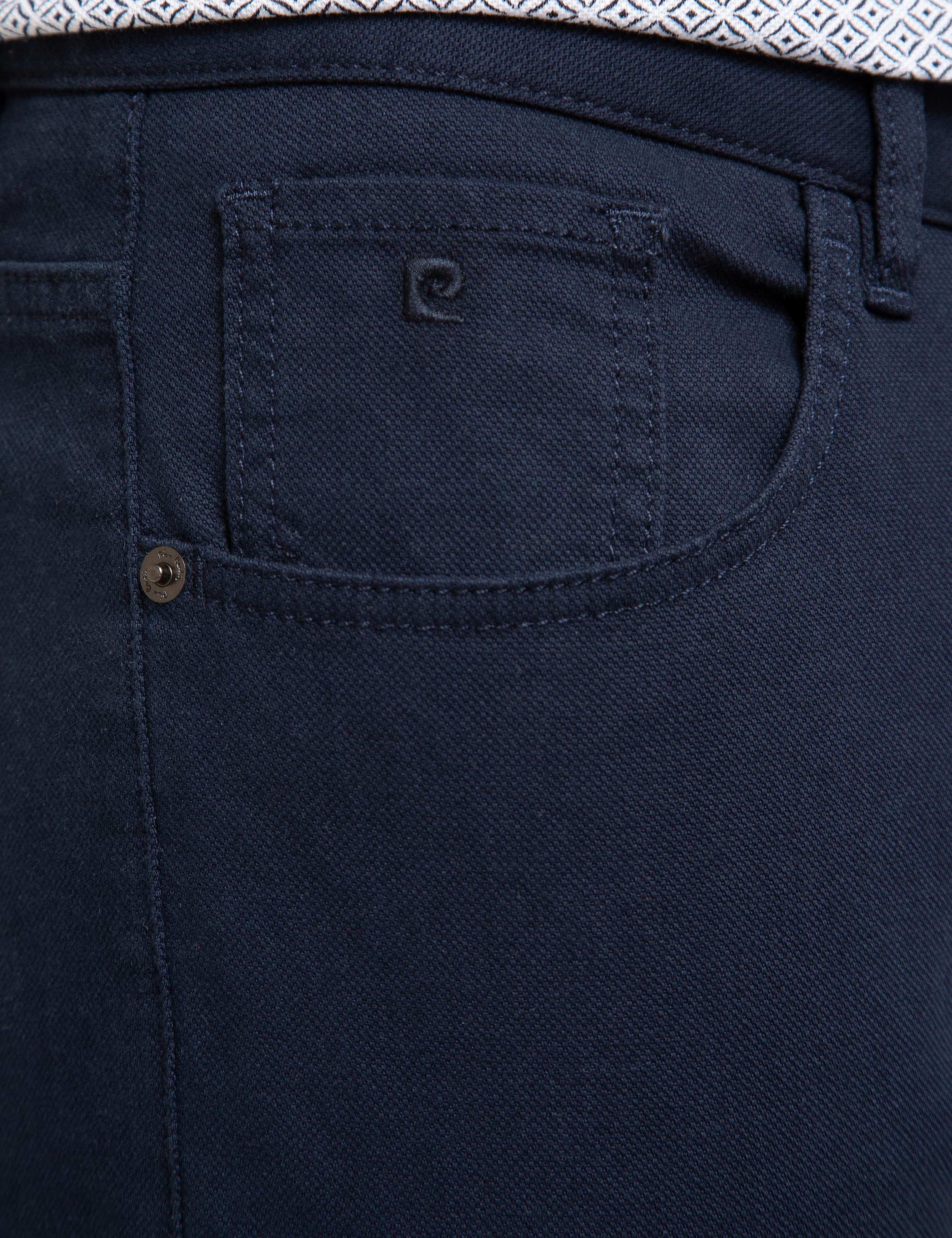 Lacivert Slim Fit Chino Pantolon - Image 4