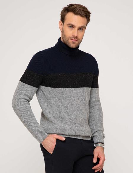 Lacivert Slim Fit Kazak - 50193355035