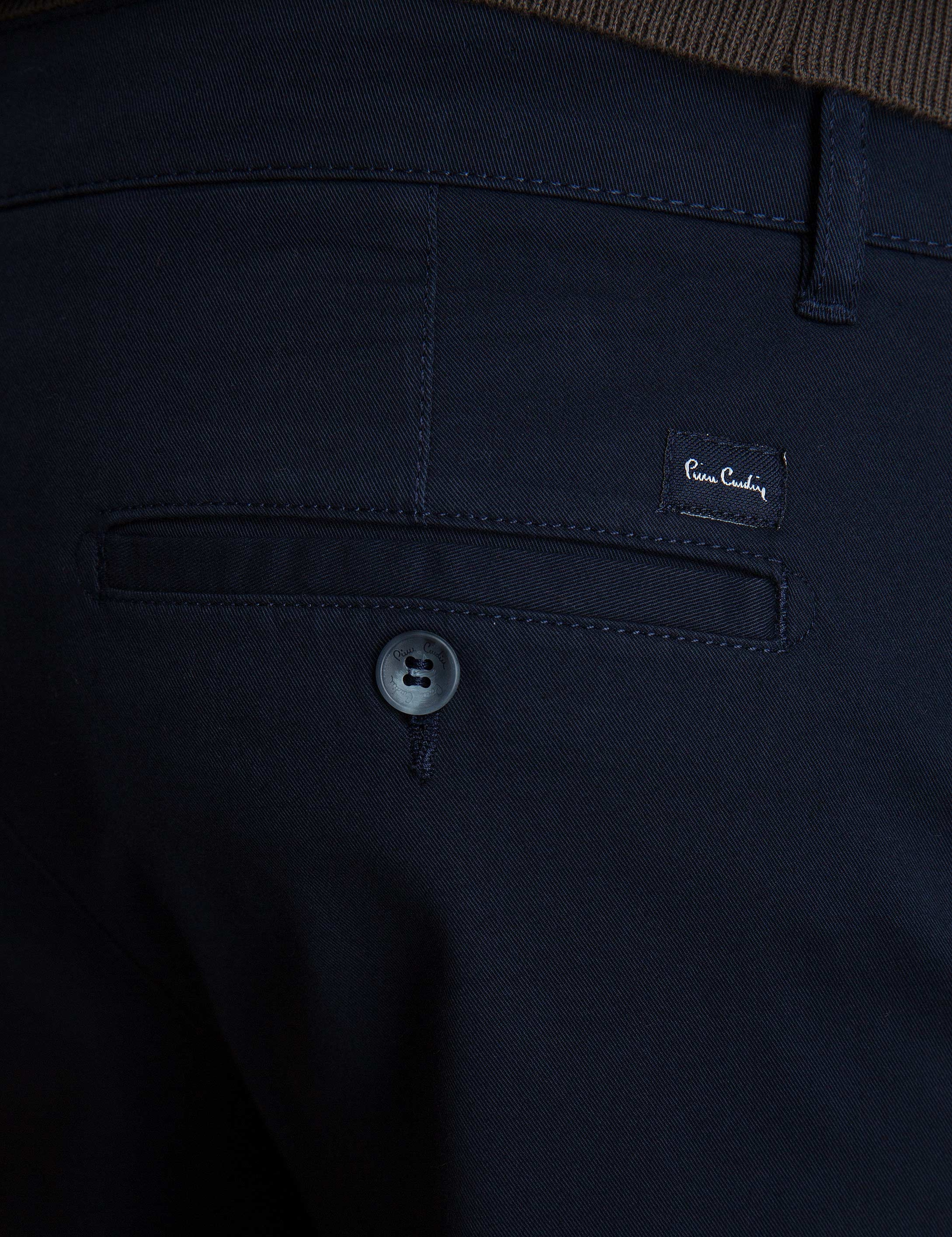 Lacivert Slim Fit Chino Pantolon - Image 4