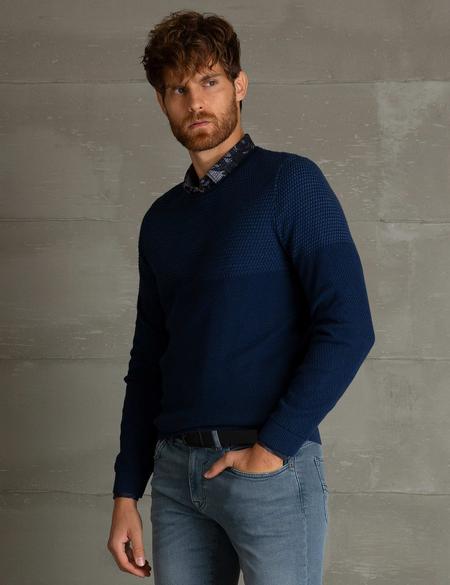 Lacivert Slim Fit Kazak - 50194101053