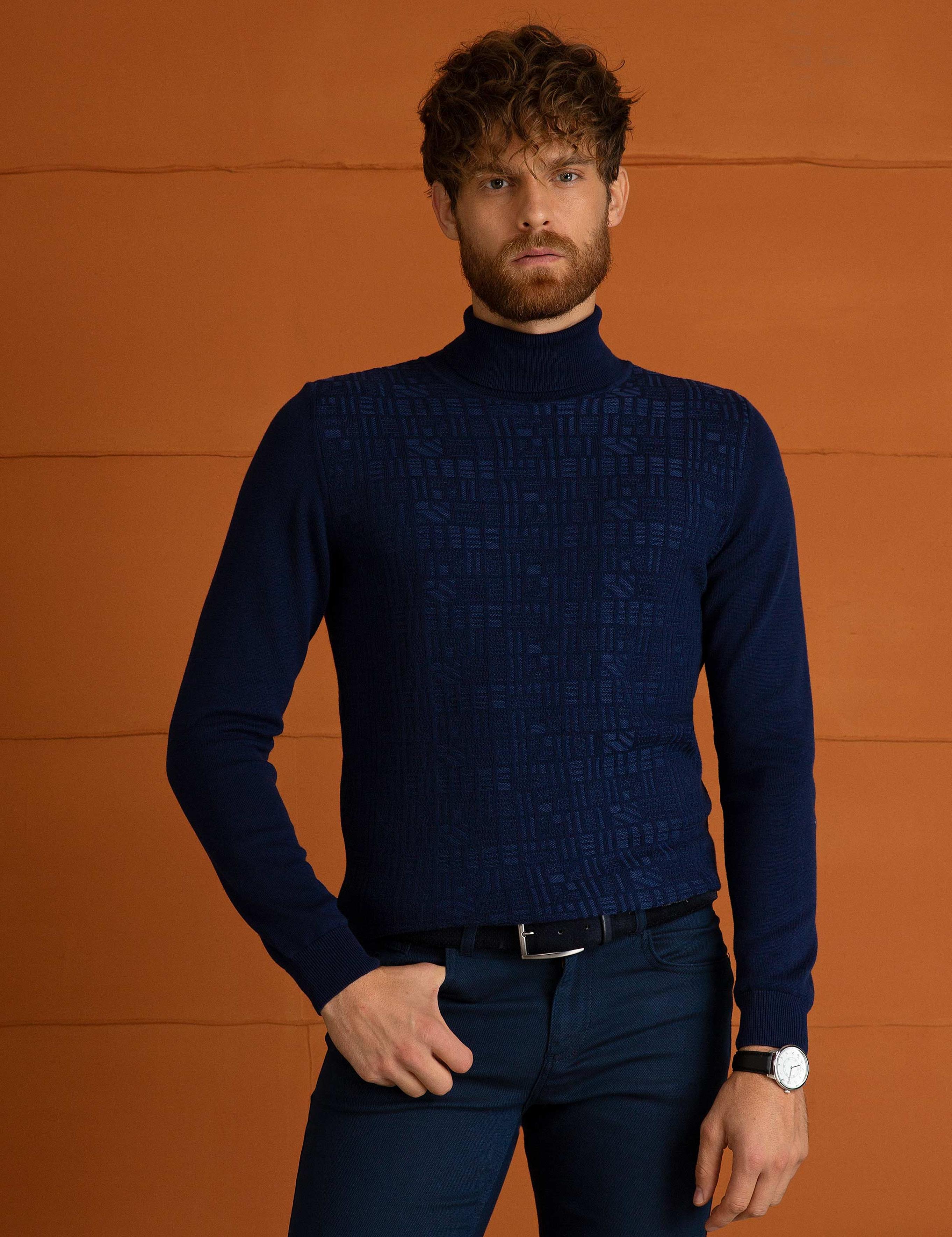 Lacivert Triko Kazak