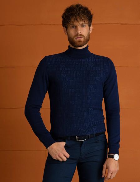 Lacivert Triko Kazak - 50194115041