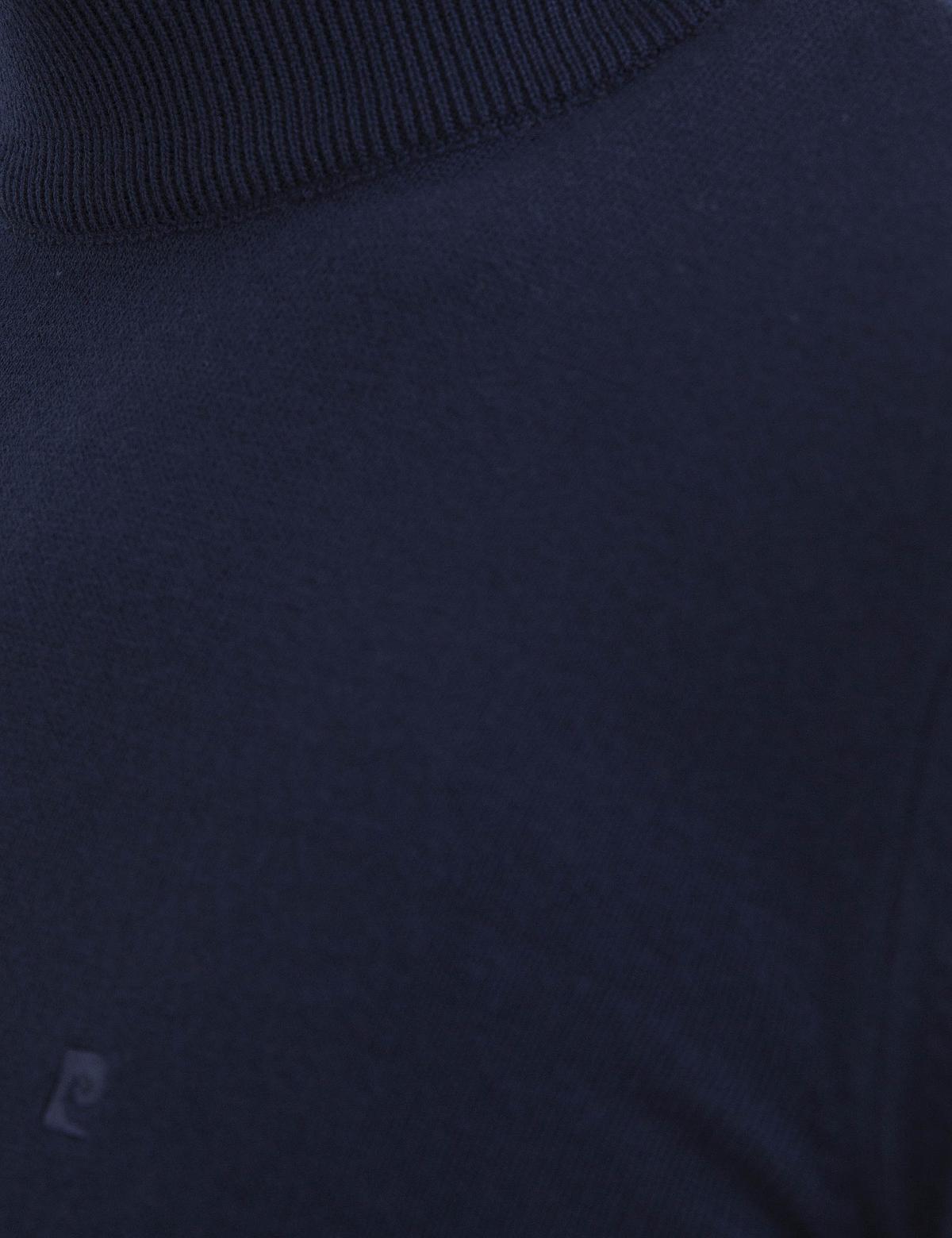 Lacivert Slim Fit Yarım Balıkçı Yaka Basic Triko Kazak - 50194207066