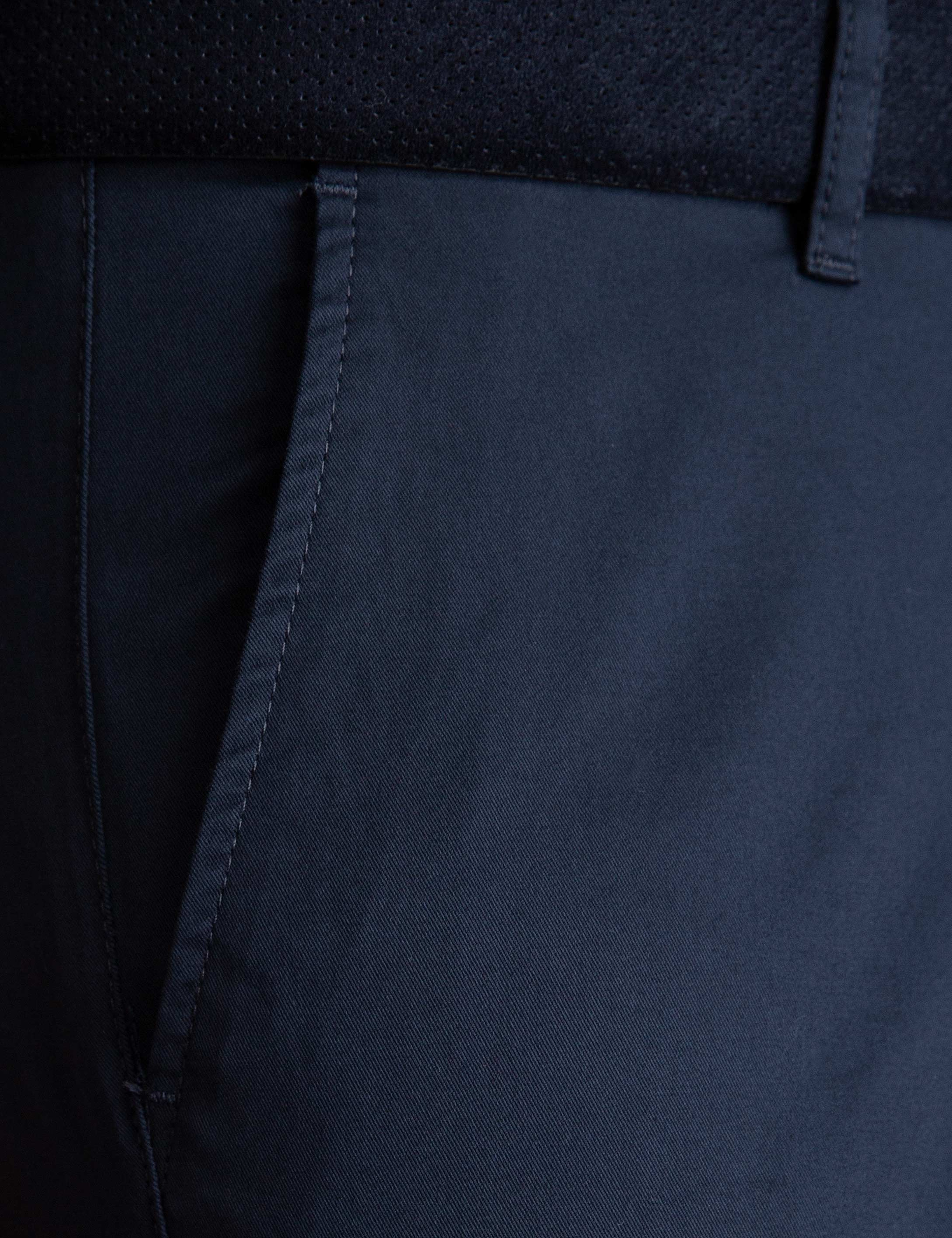 Lacivert Slim Fit Chino Pantolon - Image 4