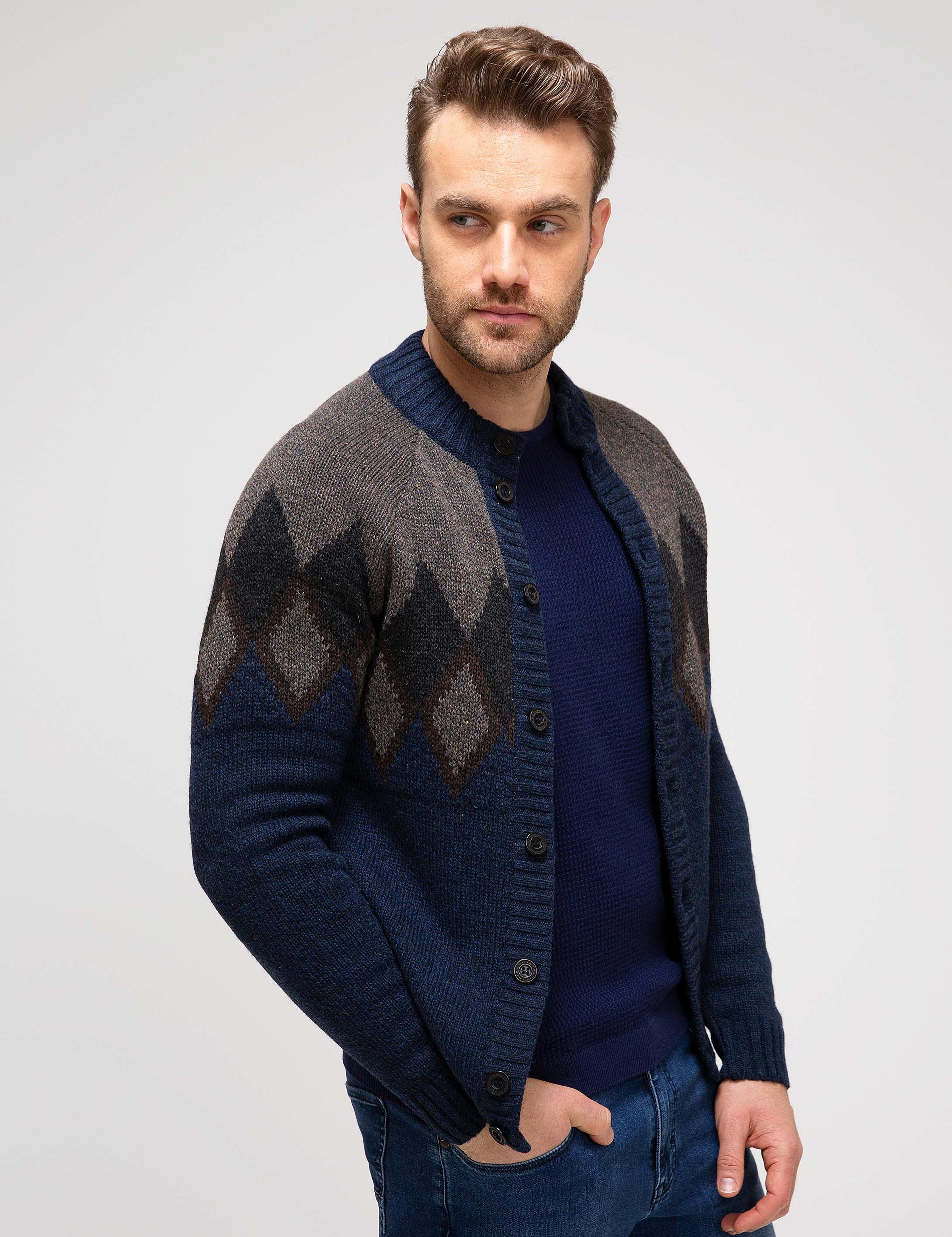 Lacivert Triko Hırka