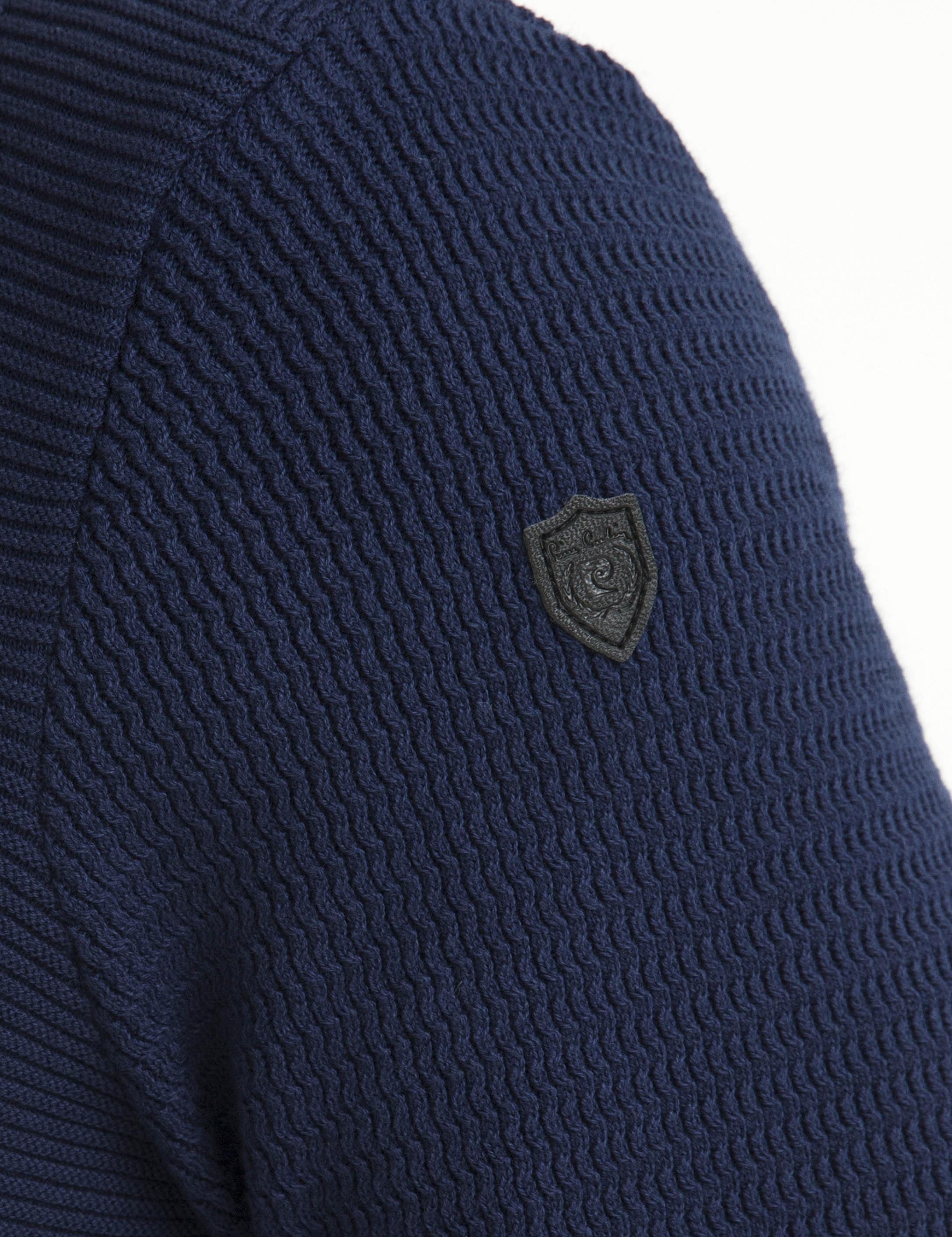 Lacivert Slim Fit Triko Kazak