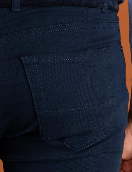 Lacivert Slim Fit Chino Pantolon - 50195903025