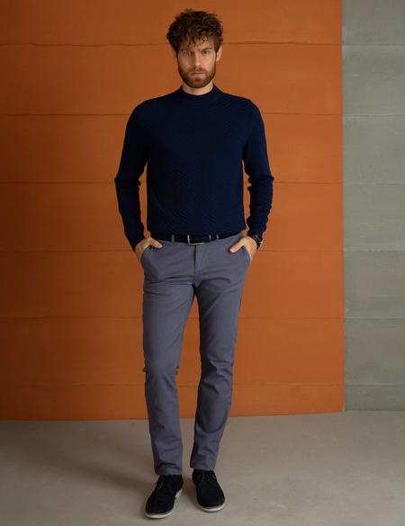 Lacivert Slim Fit Kazak - 50197172007
