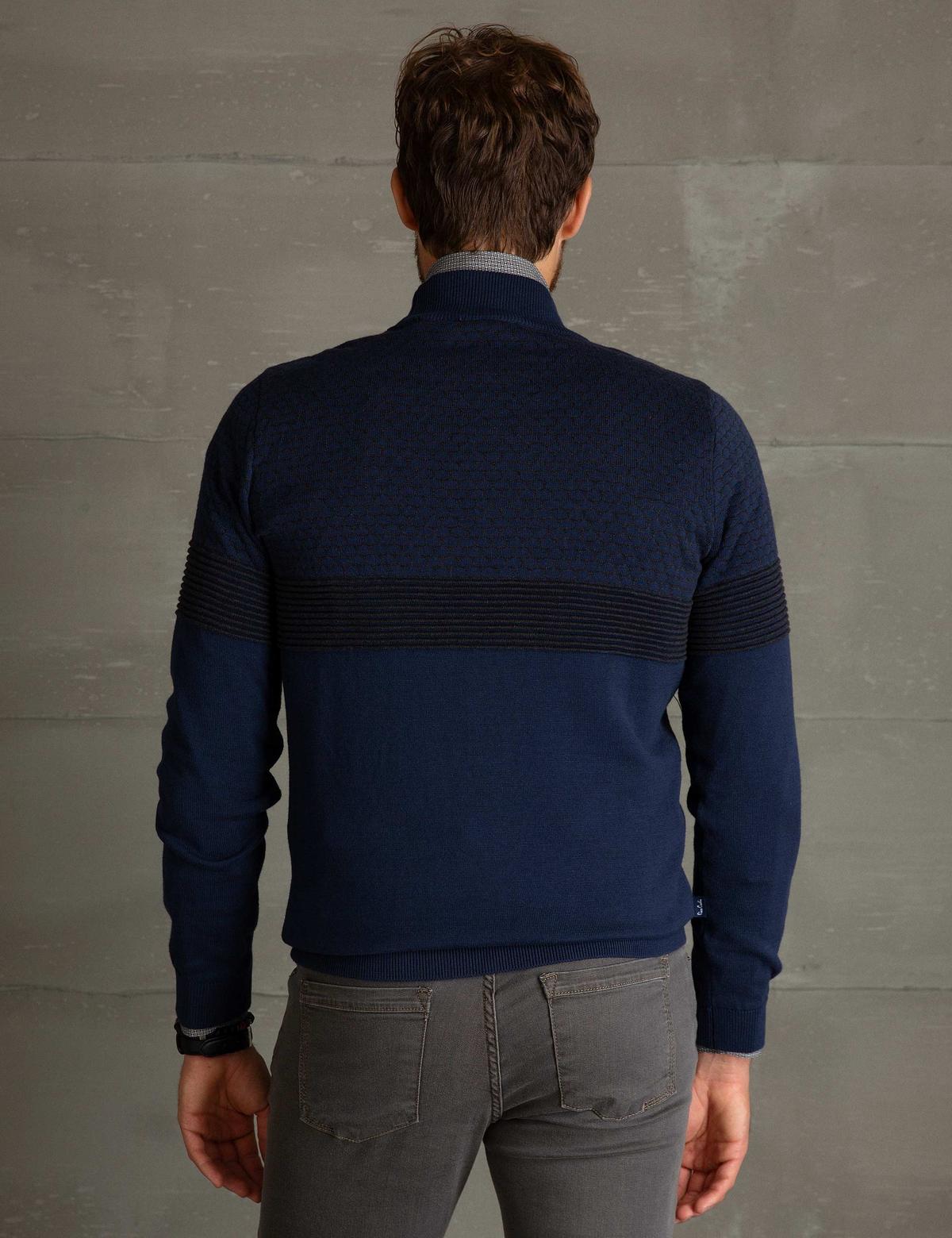 Lacivert Slim Fit Kazak - 50198056001