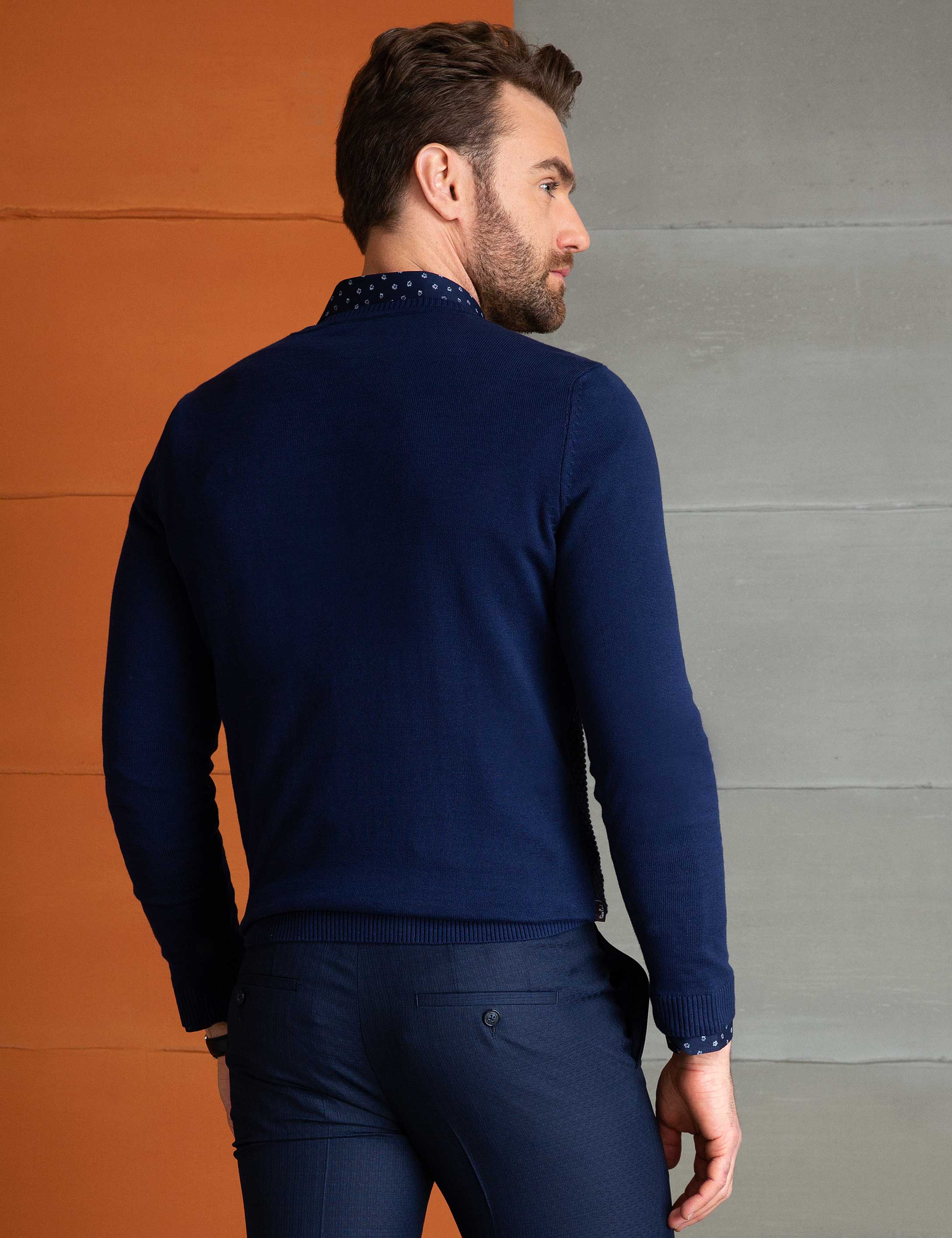 Lacivert Slim Fit Kazak - 50205159014