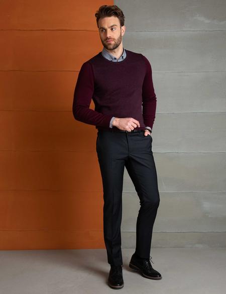 Bordo Slim Fit Kazak - 50205226019