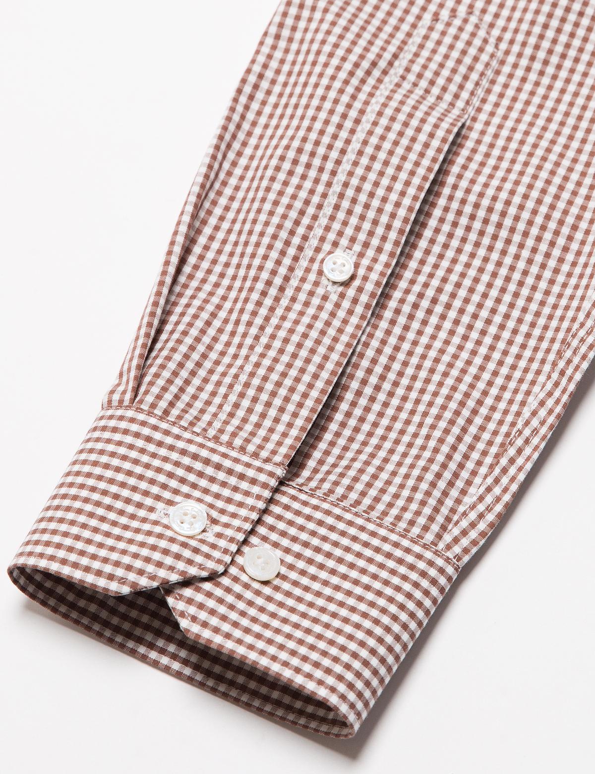 Slim Kahverengi Gömlek - 50178951023