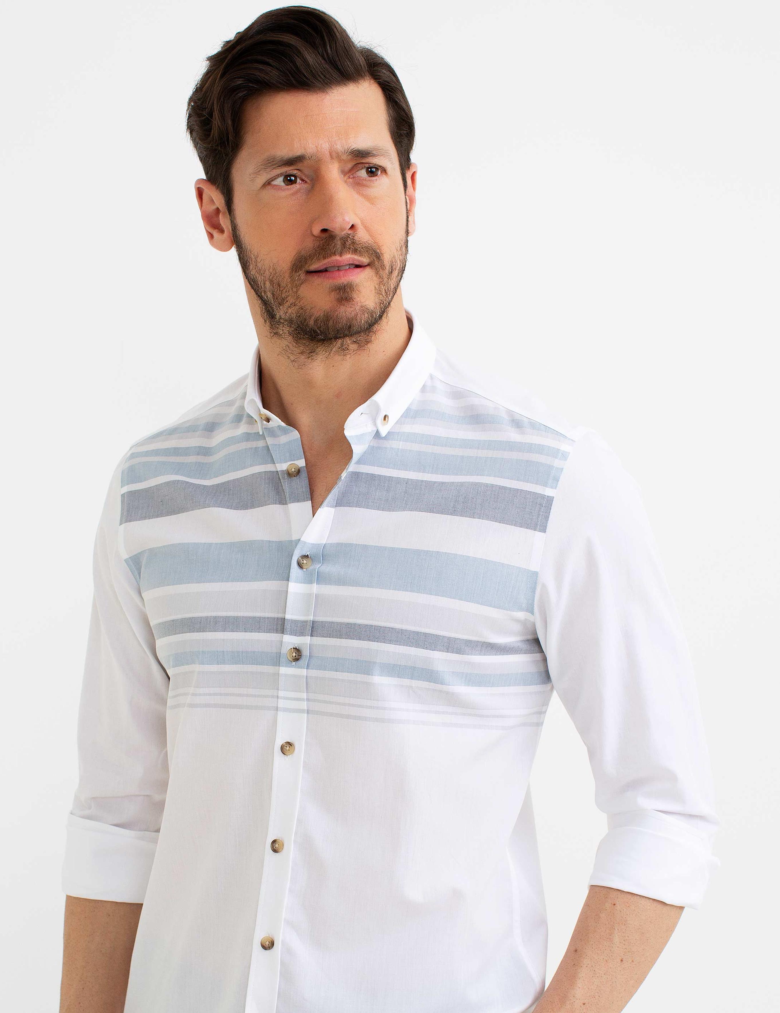 Mavi Slim Fit Gömlek