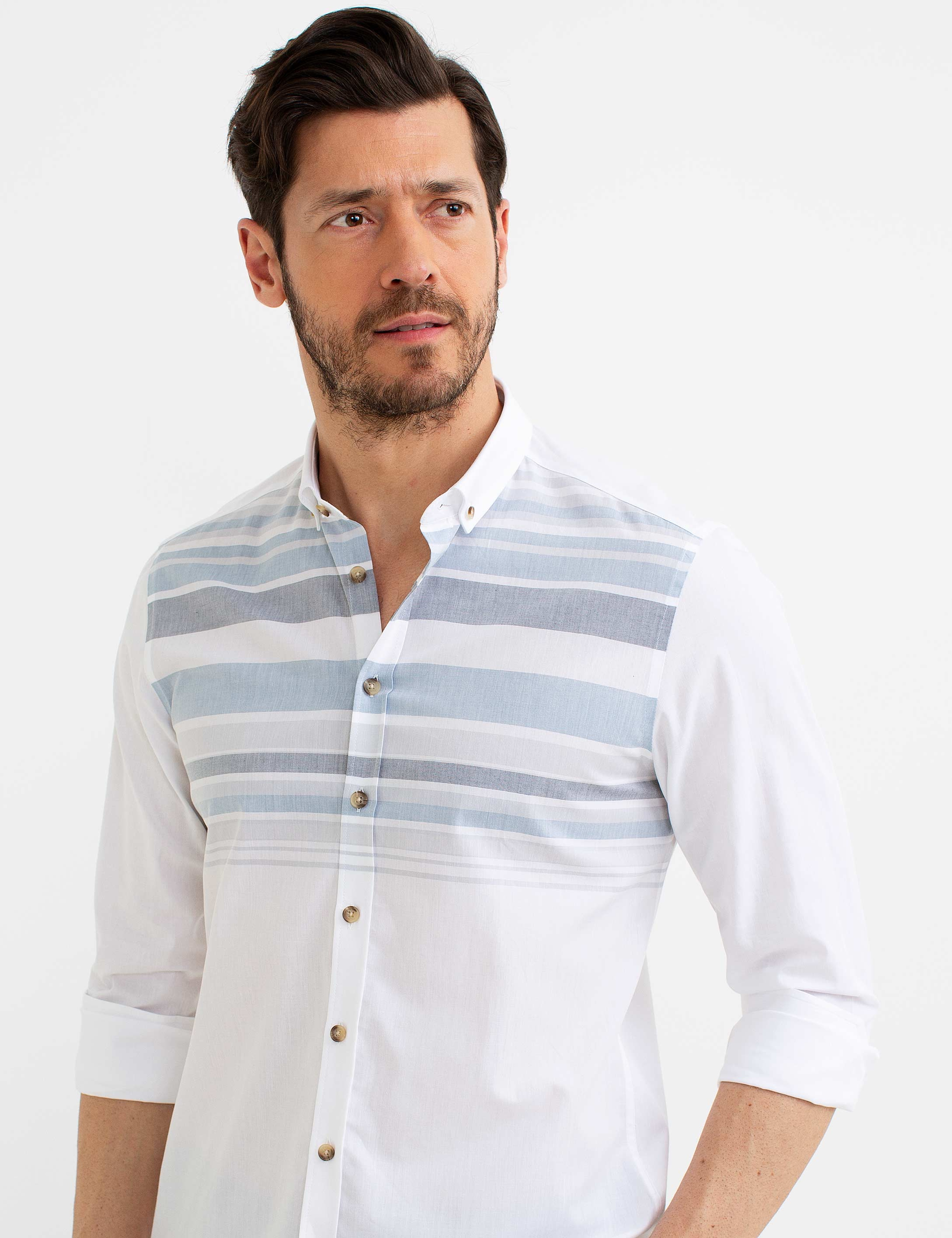 Mavi Slim Fit Gömlek