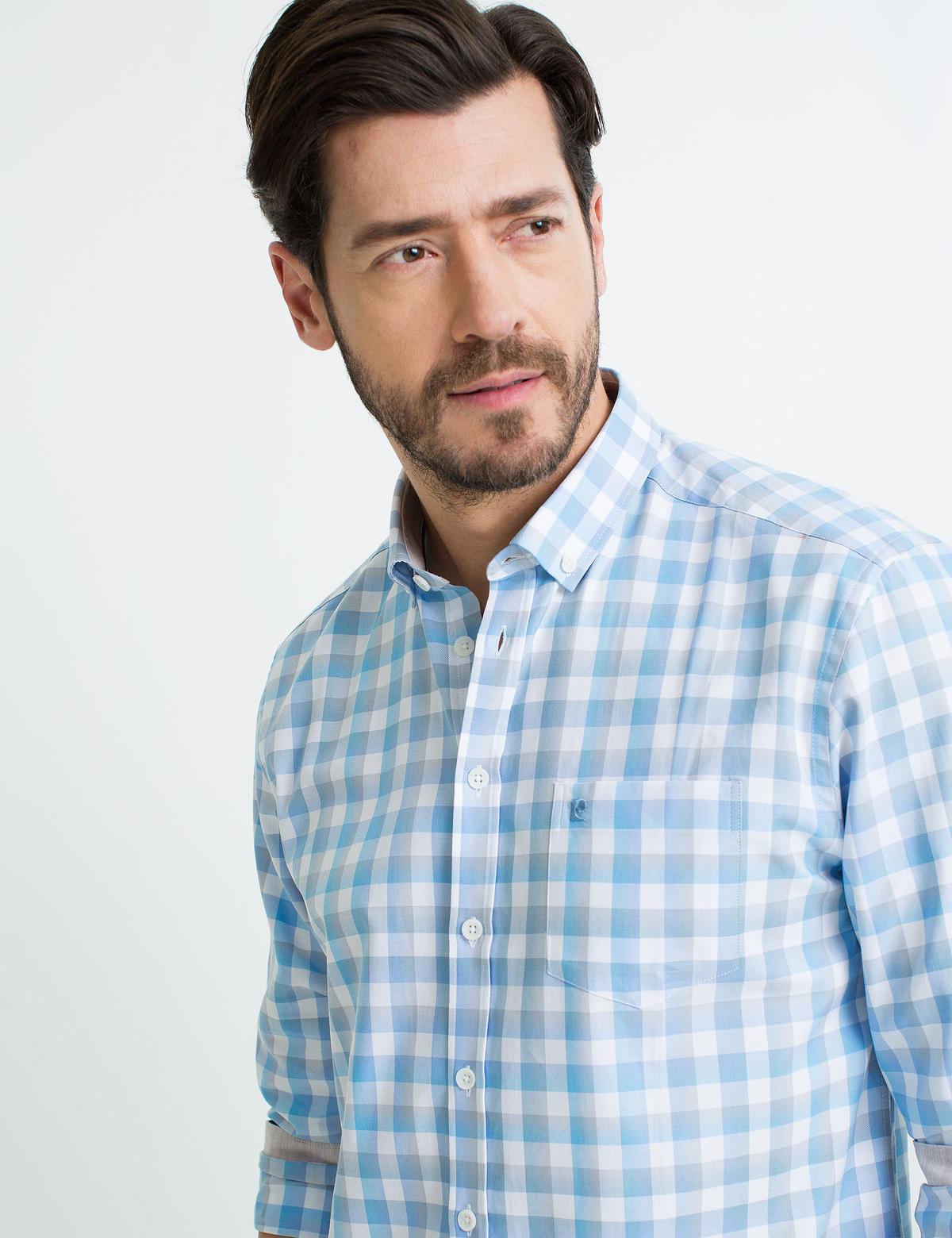 Açık Mavi Regular Fit Gömlek