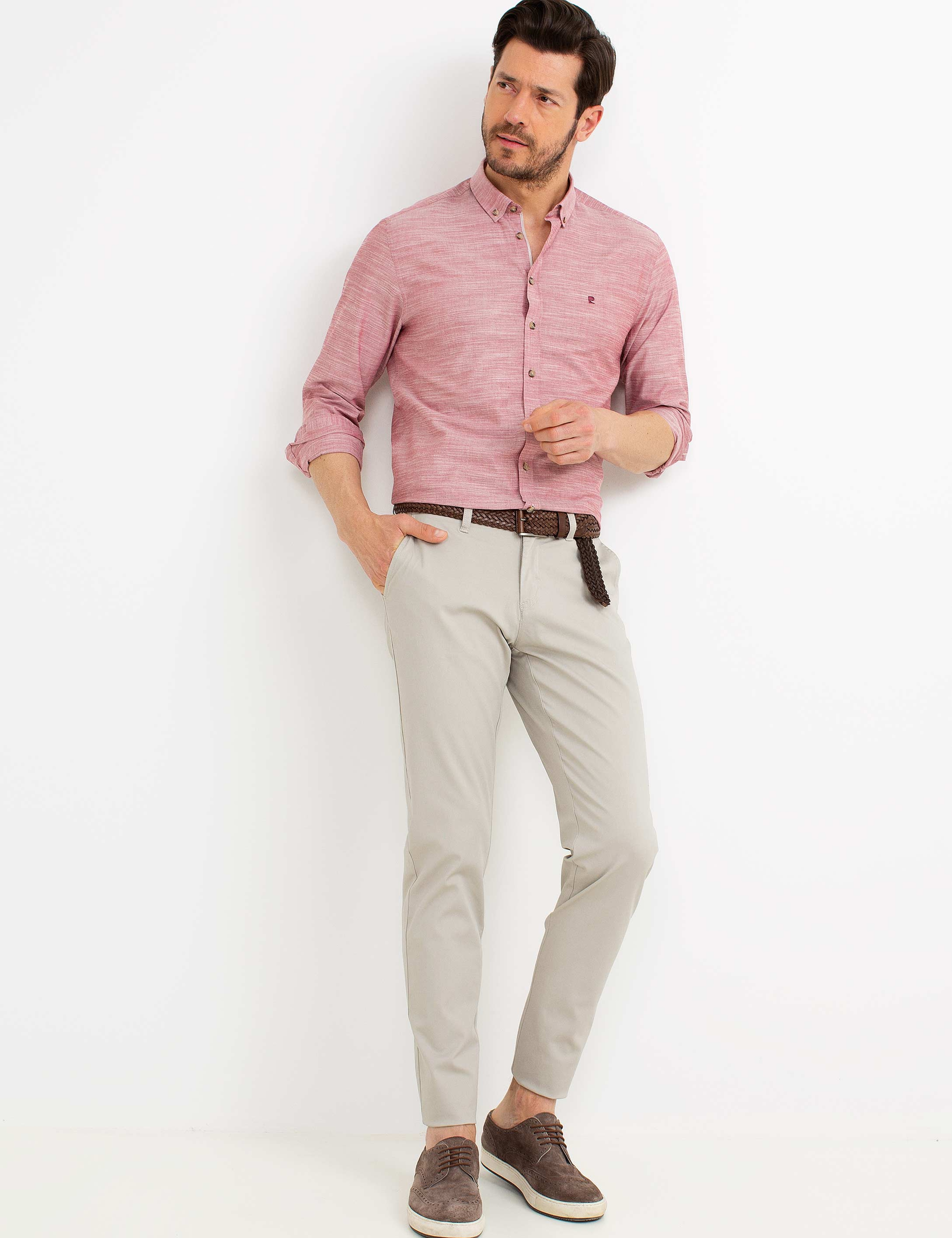 Kırmızı Slim Fit Gömlek