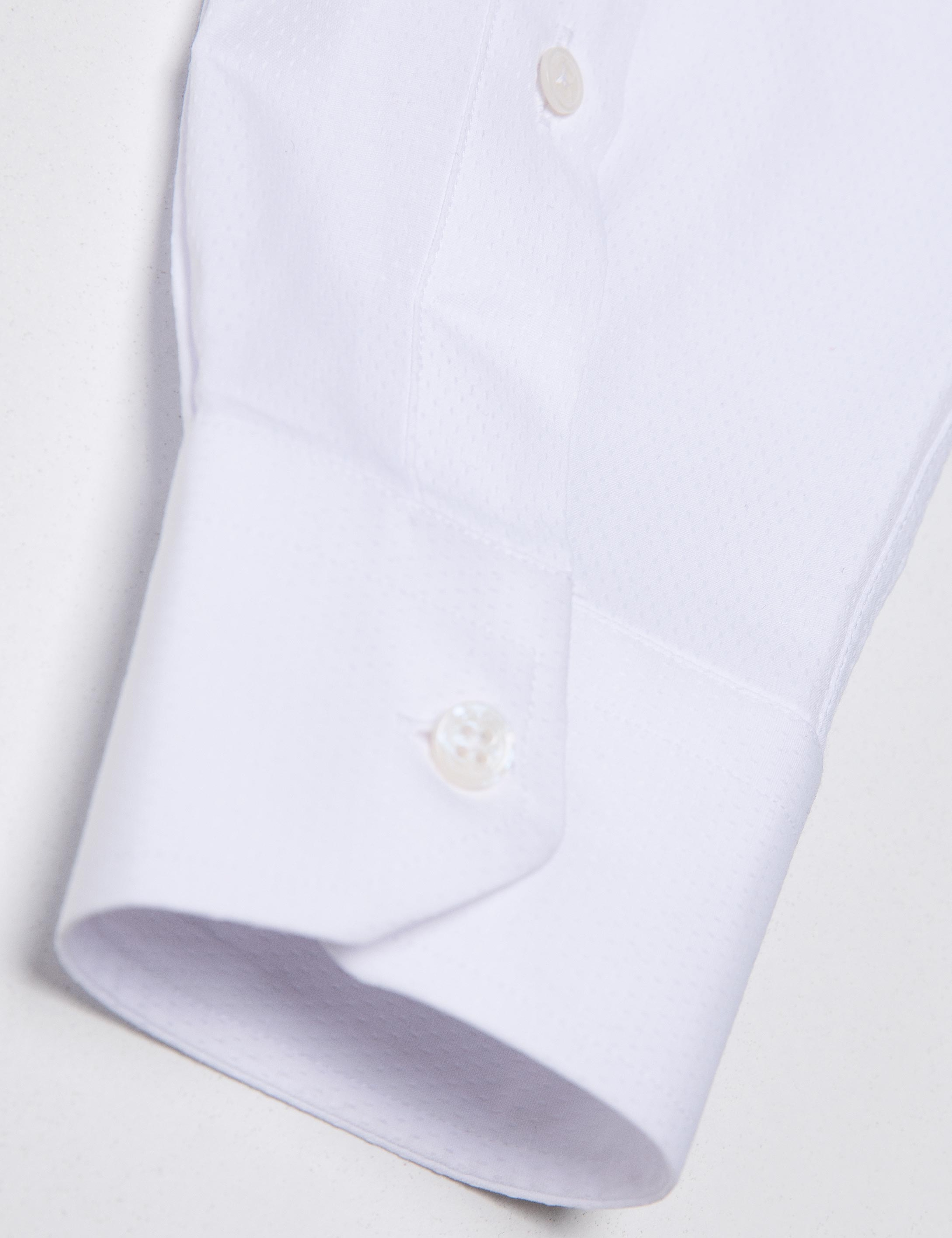 Beyaz Slim Fit Gömlek - Image 4