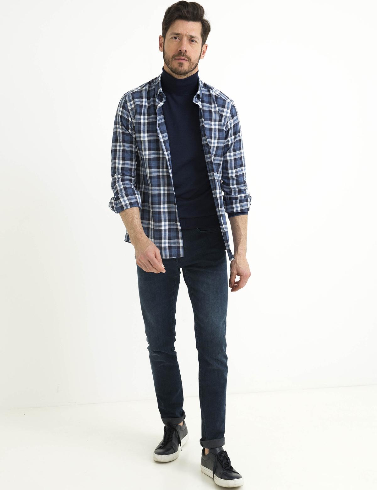 Lacivert Slim Fit Gömlek - 50189435001