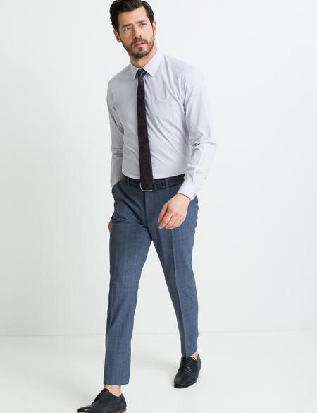 Gri Regular Fit Basic Gömlek - 50189515034