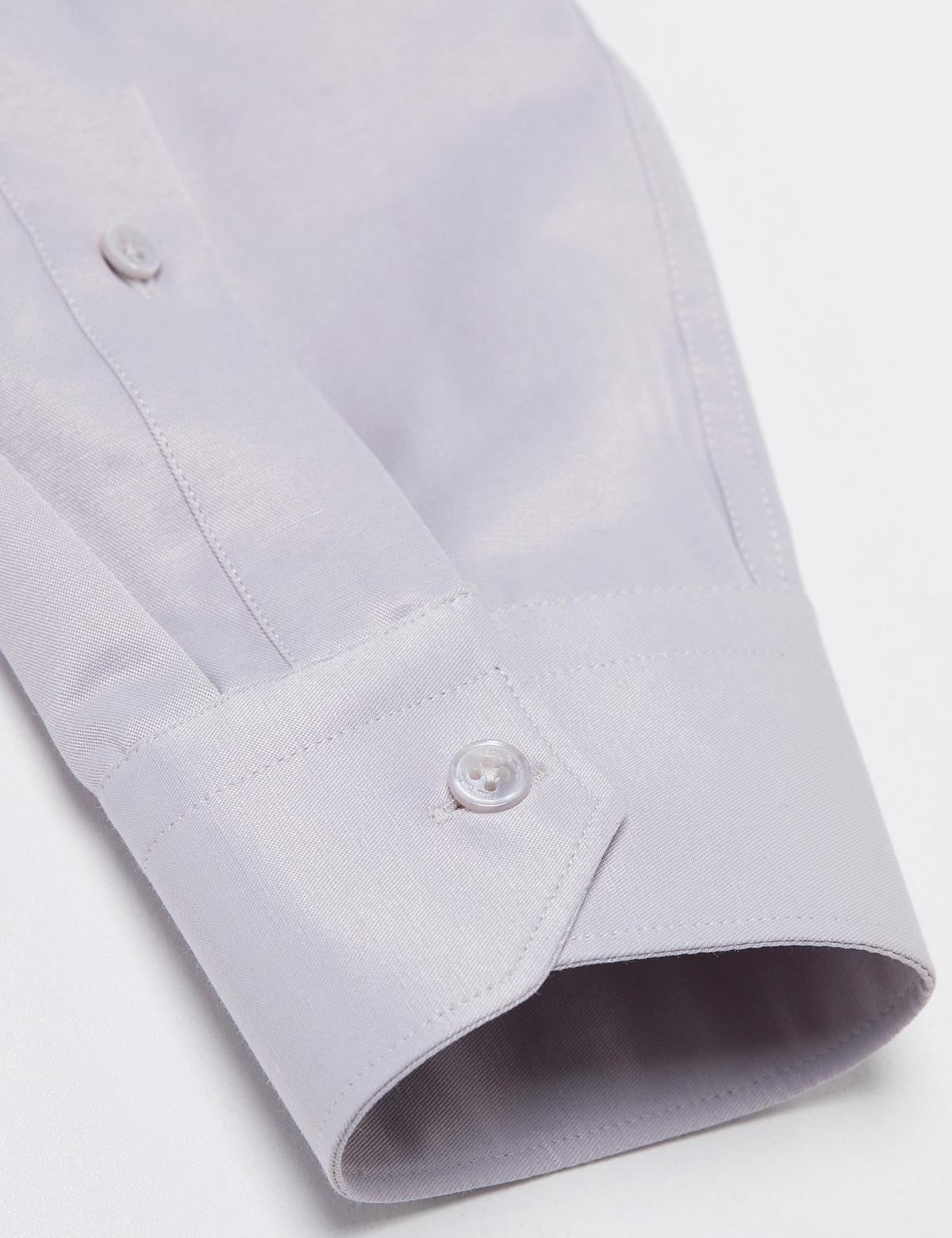 Gri Slim Fit Basic Gömlek - 50189518047