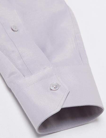 Gri Slim Fit Basic Gömlek - 50189518047