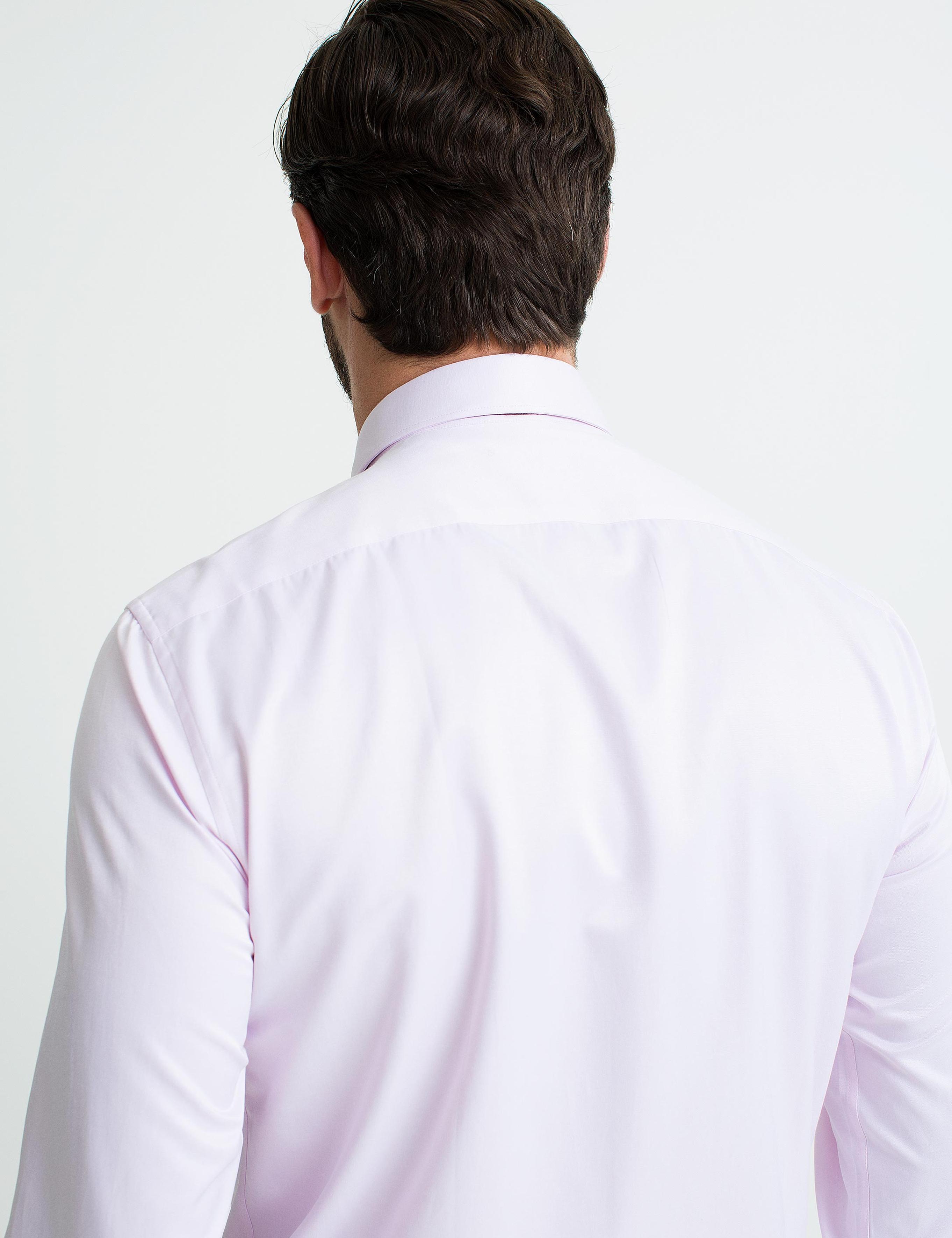 Pembe Slim Fit Basic Gömlek