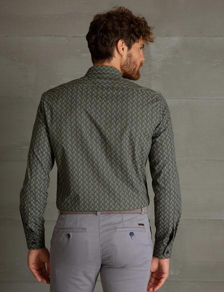 Haki Slim Fit Gömlek - 50193513006