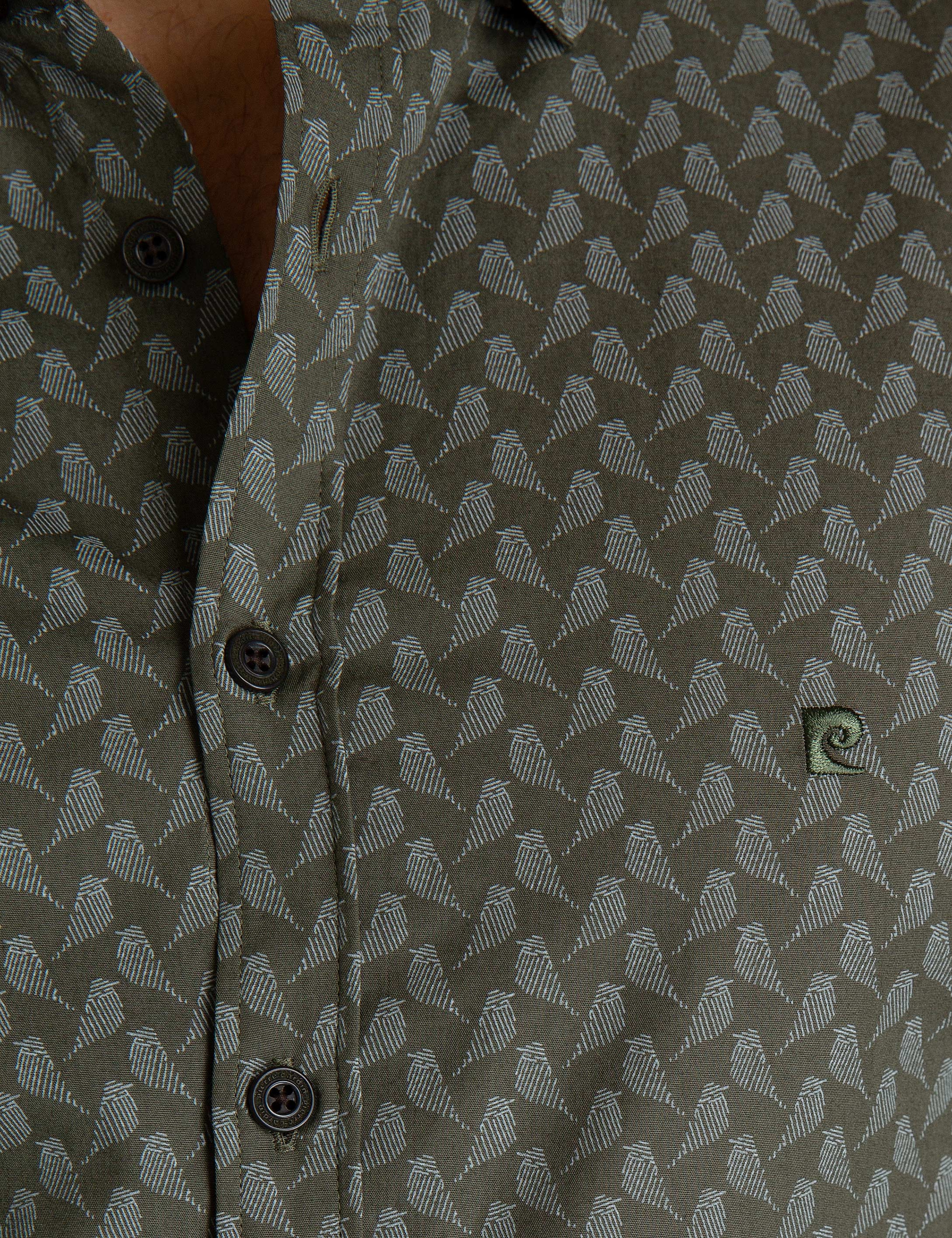 Haki Slim Fit Gömlek