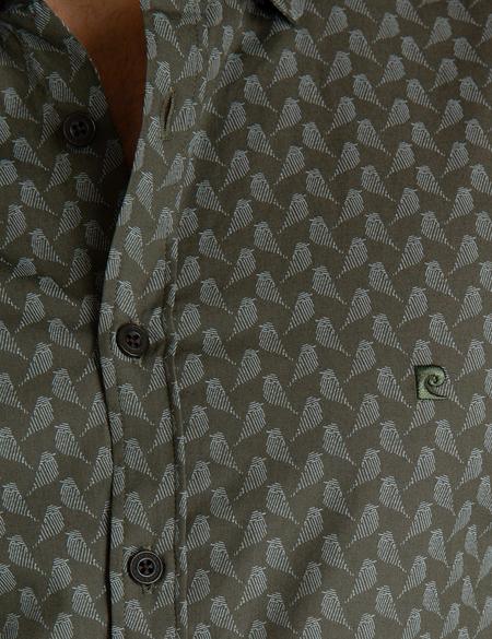 Haki Slim Fit Gömlek - 50193513006