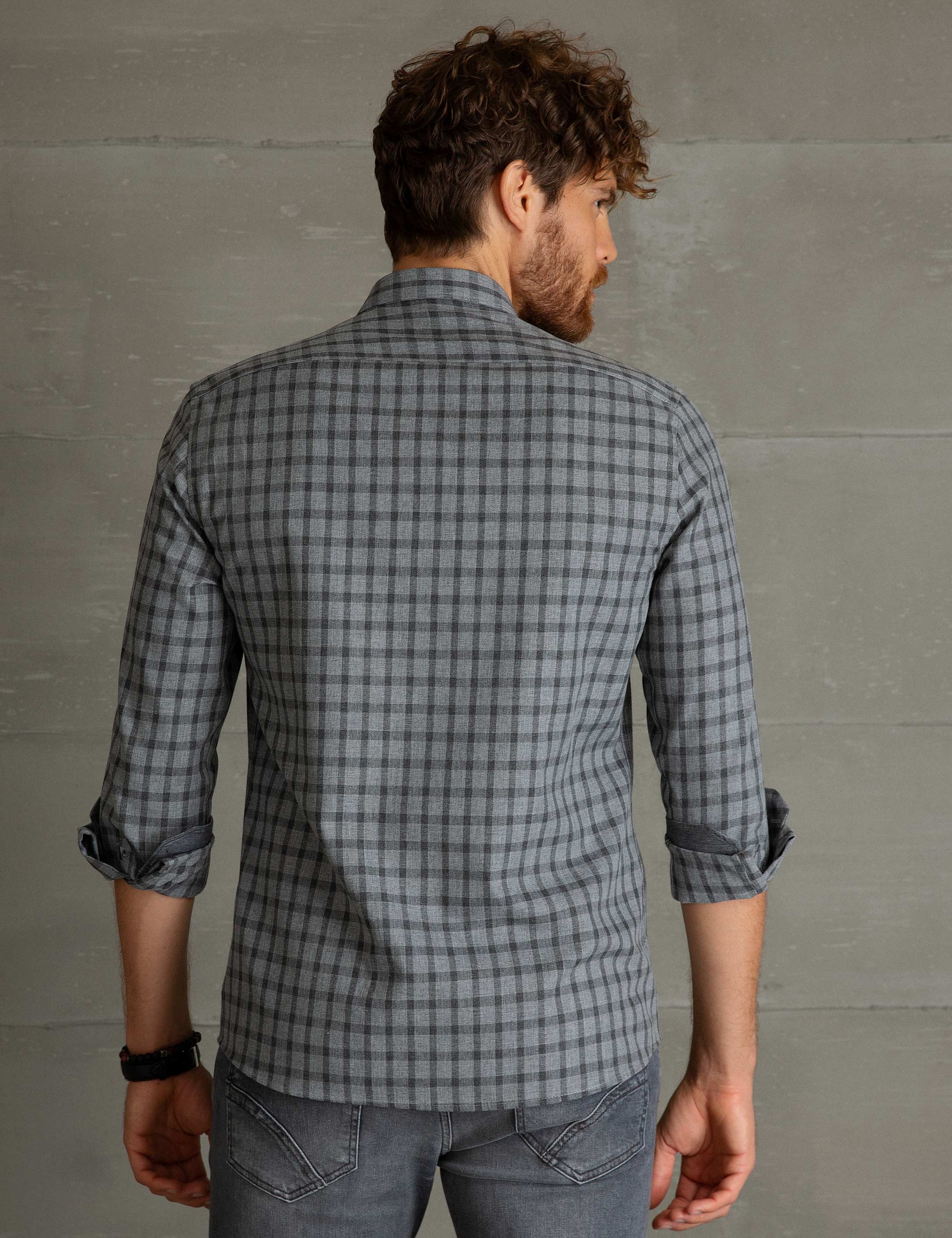 Füme Slim Fit Gömlek - Image 3