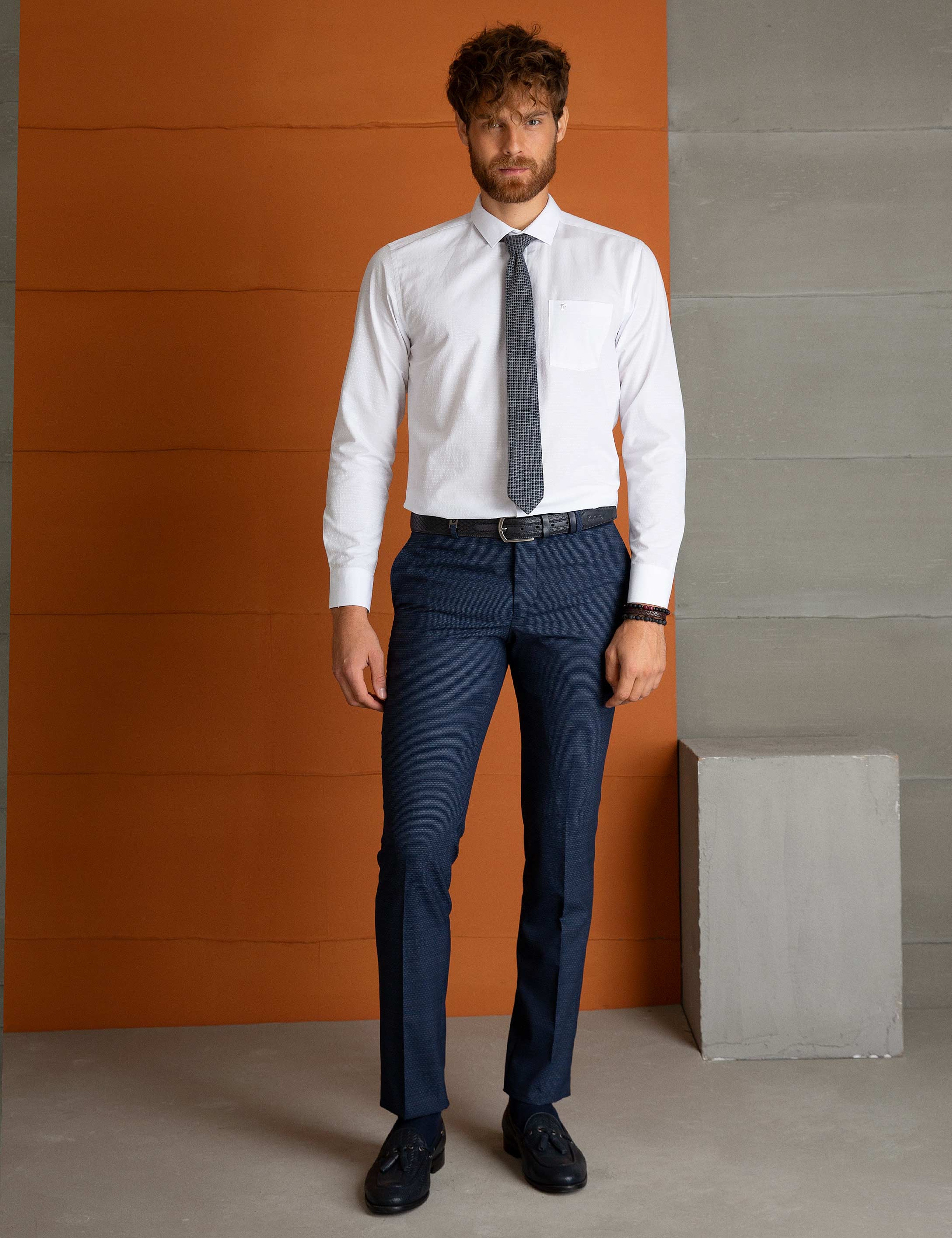 Beyaz Regular Fit Gömlek