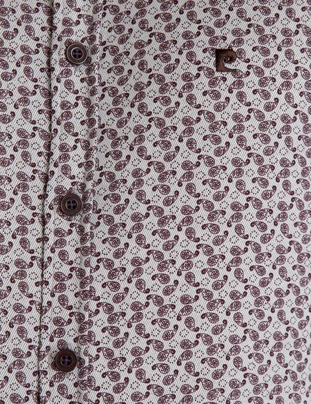 Bordo Slim Fit Uzun Kollu Gömlek - 50194976001