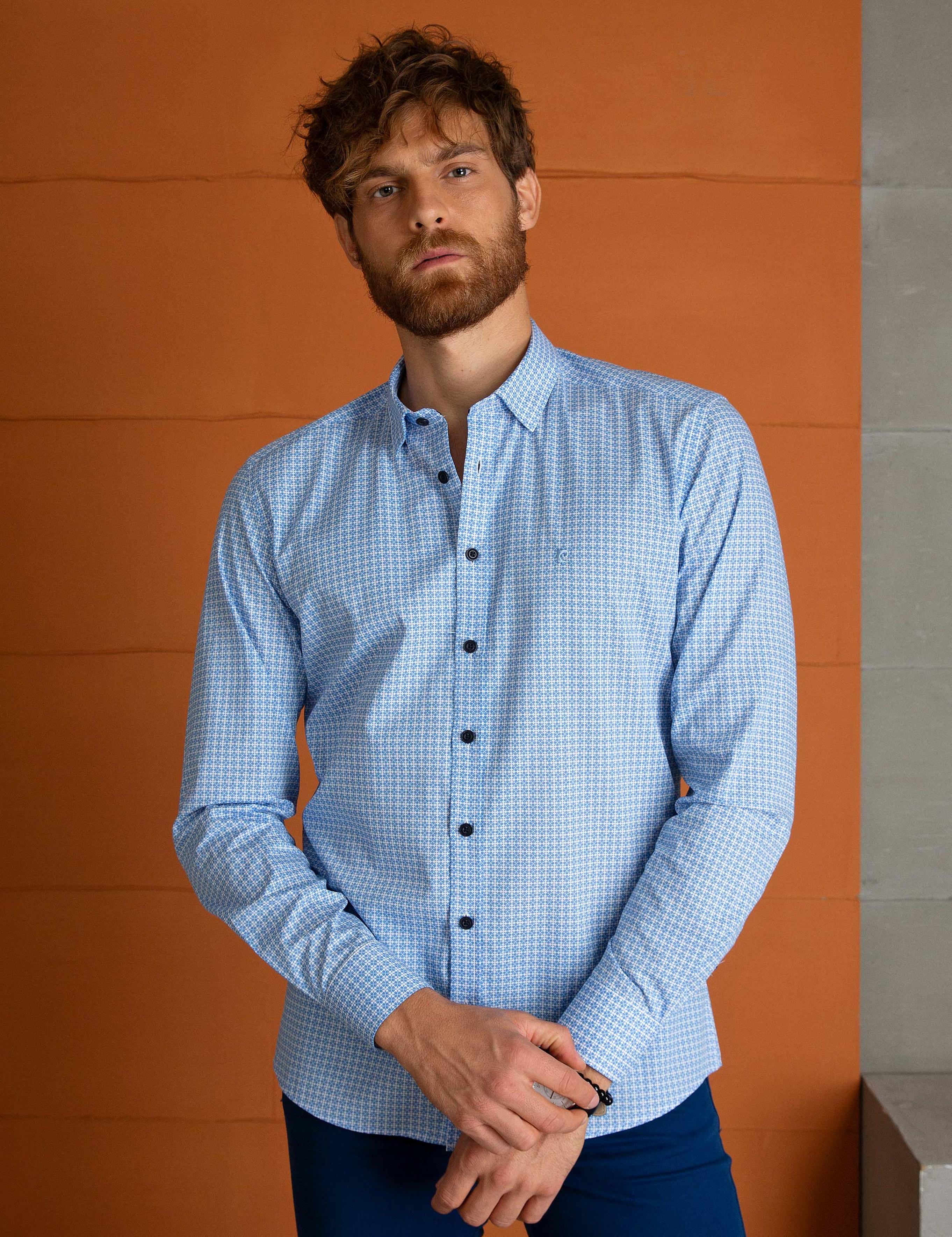 Mavi Slim Fit Gömlek