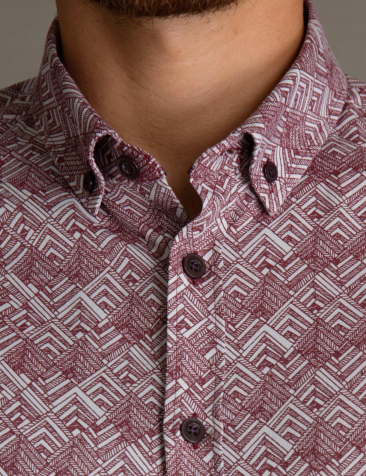 Bordo Slim Fit Gömlek - 50195197007