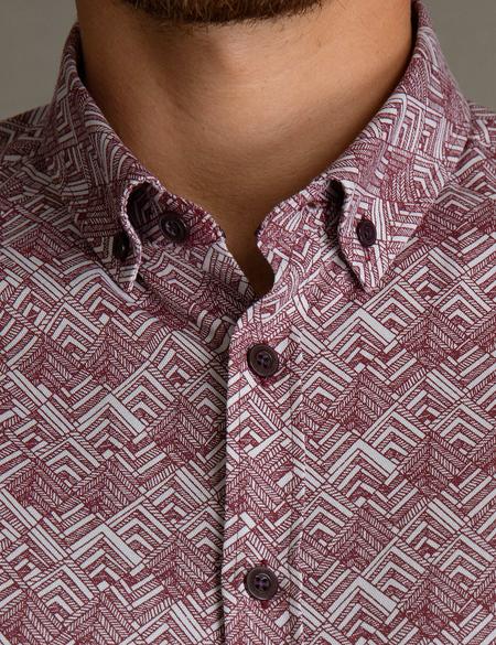 Bordo Slim Fit Gömlek - 50195197007