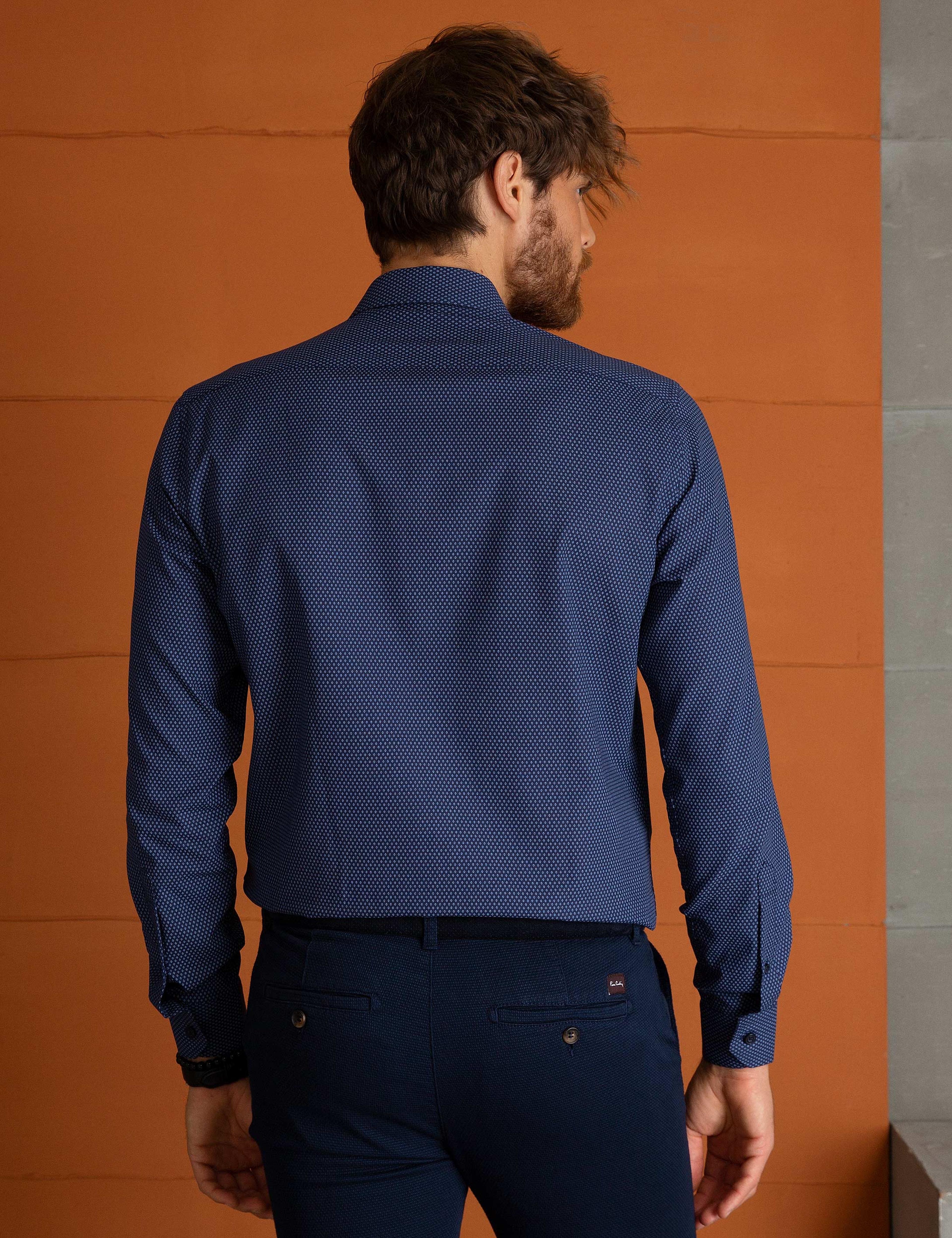 Lacivert Slim Fit Gömlek