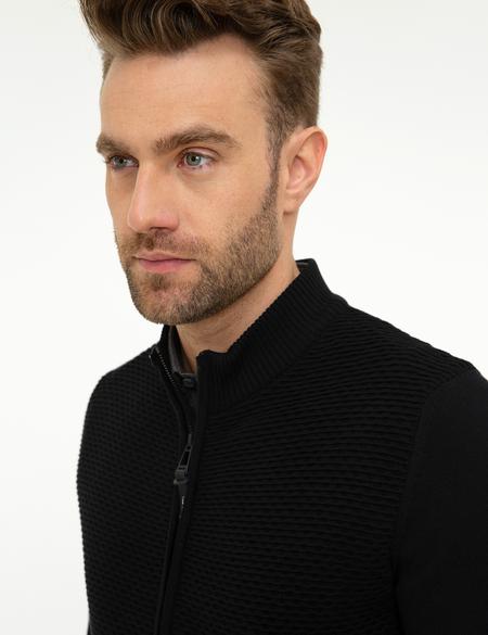 Siyah Triko Hırka - 50175326047