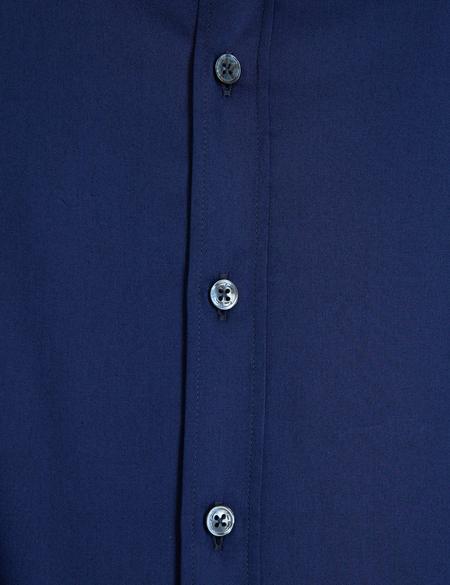 Lacivert Slim Fit Uzun Kollu Basic Gömlek - 50197136032