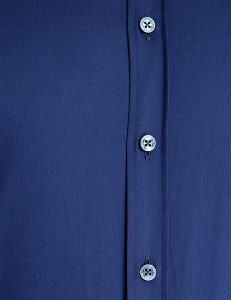 Lacivert Regular Fit Basic Gömlek - 50197137041