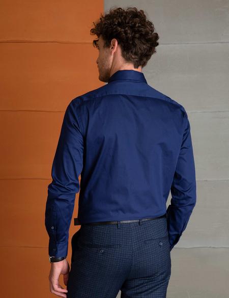 Lacivert Regular Fit Basic Gömlek - 50197137041
