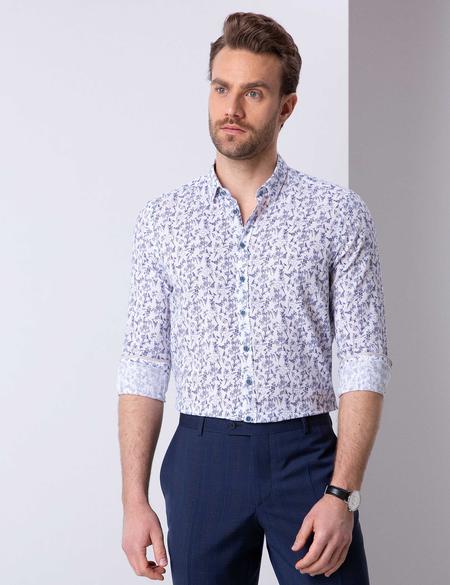 Mavi Slim Fit Uzun Kollu Gömlek - 50200696001