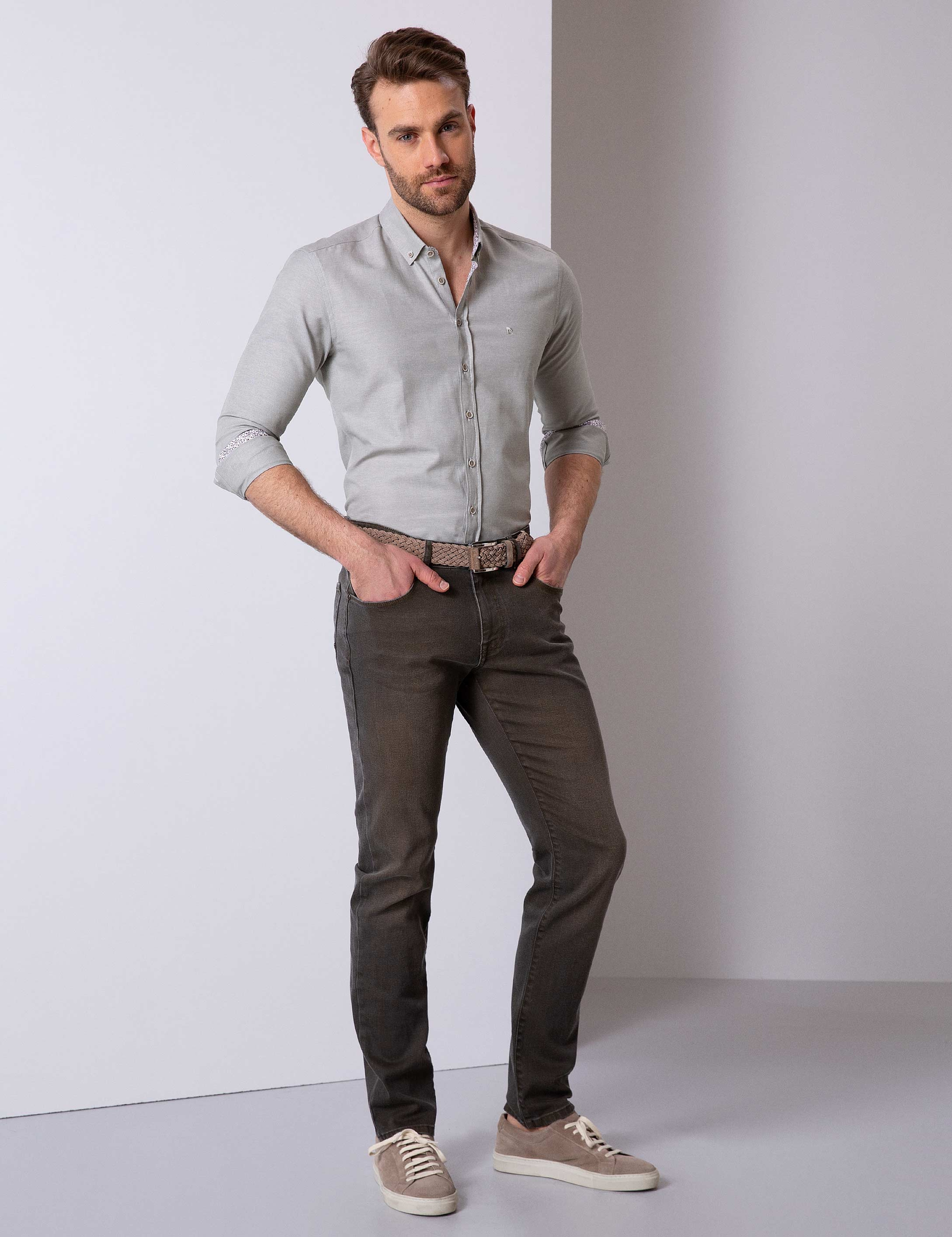 Slim Yeşil Gömlek - Image 3