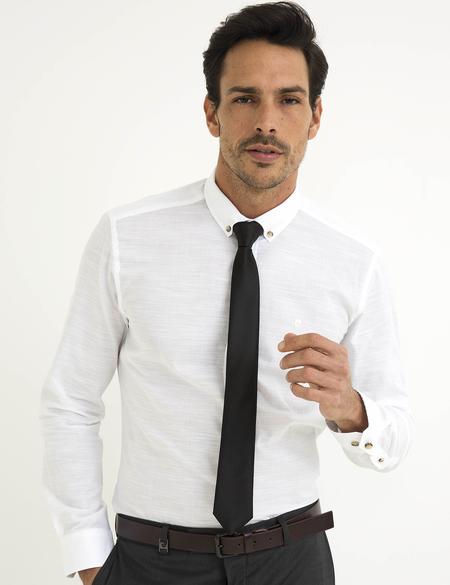 Beyaz Slim Fit Gömlek - 50188487023