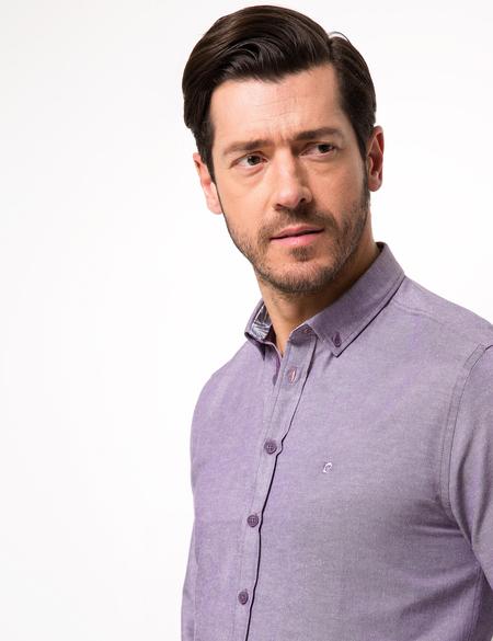 Mor Slim Fit Gömlek - 50188500028