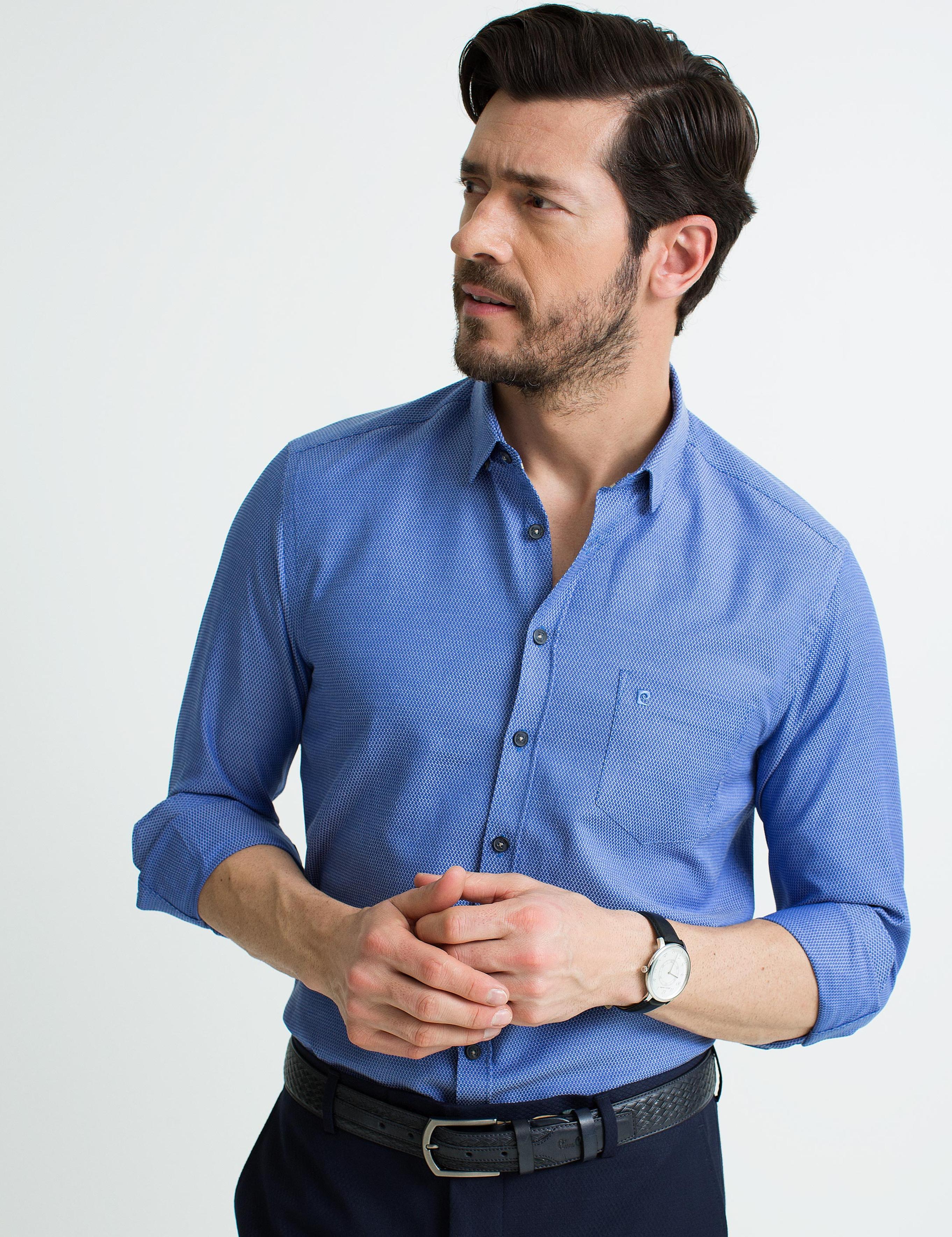 Lacivert Regular Fit Gömlek