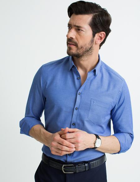 Lacivert Regular Fit Gömlek - 50188505008