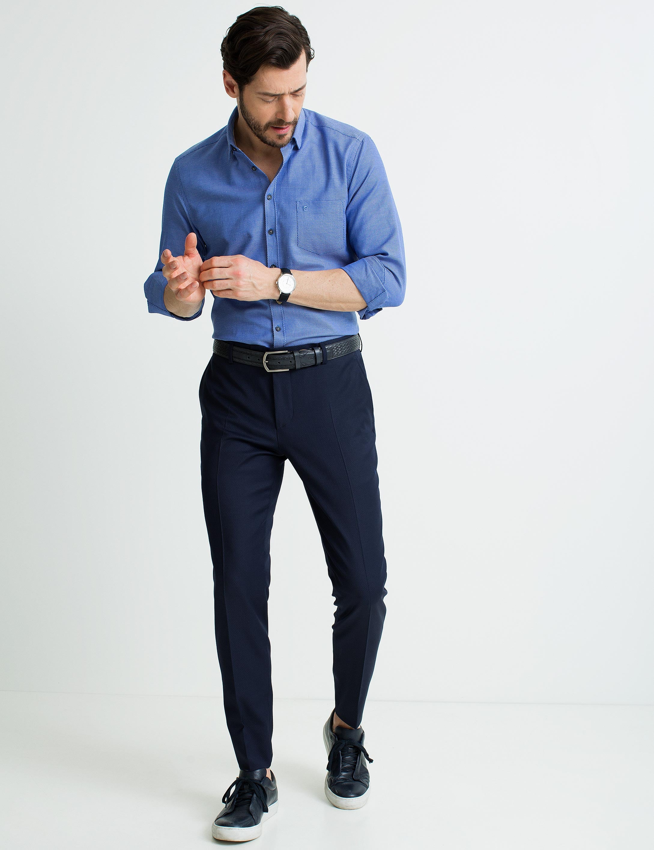 Lacivert Regular Fit Gömlek