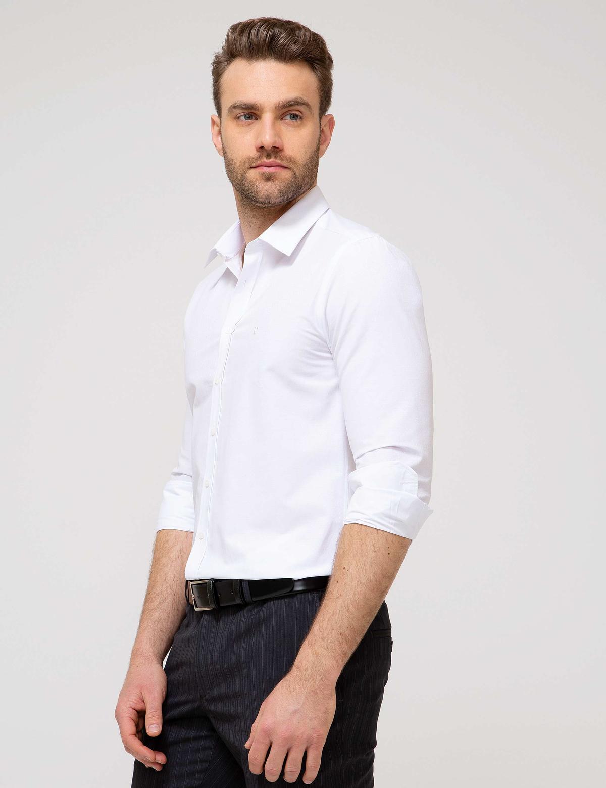 Beyaz Slim Fit Gömlek - 50194475001