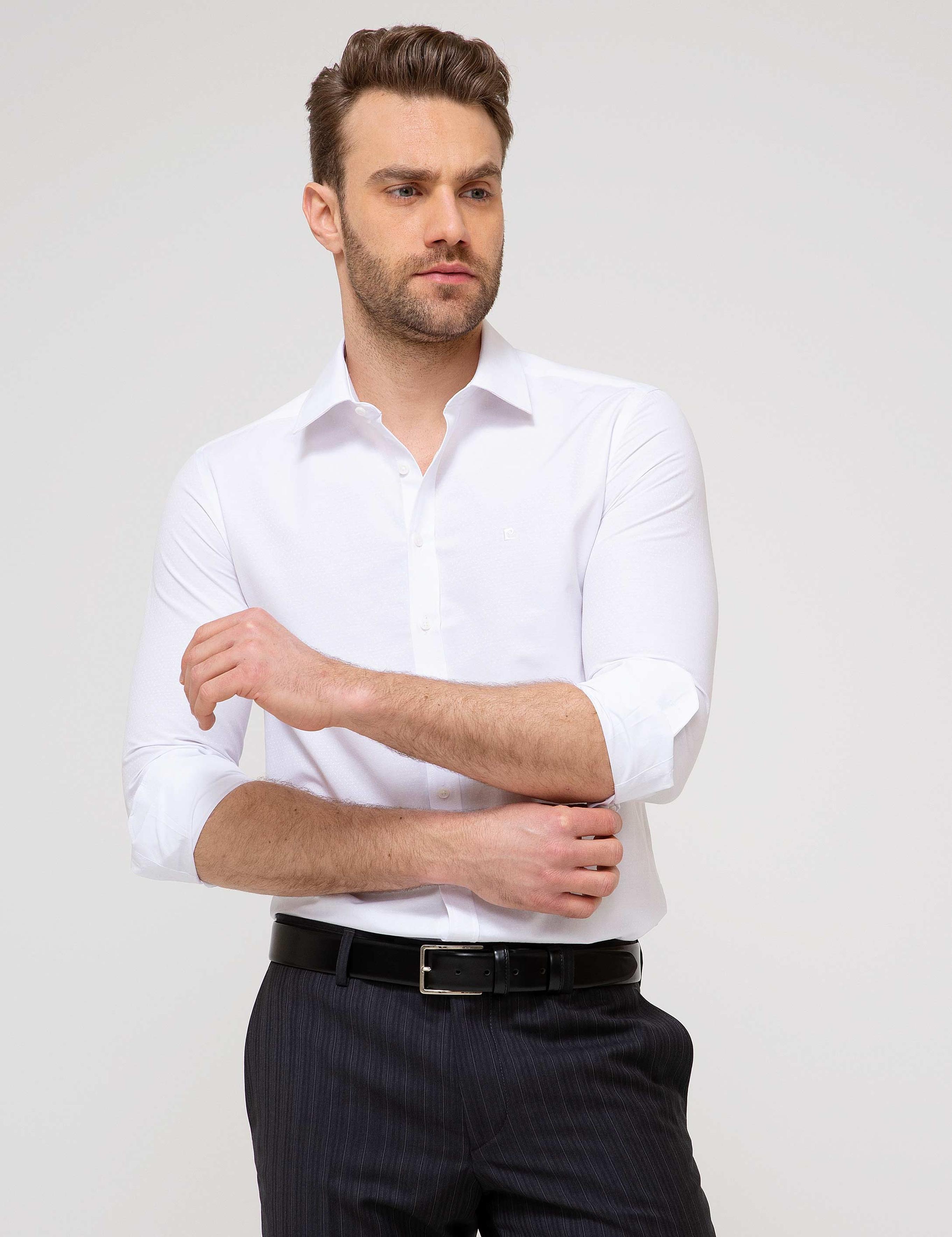 Beyaz Slim Fit Gömlek